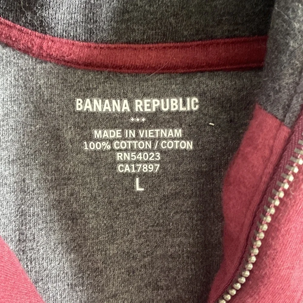 🍍BANANA REPUBLIC 1/4 zipp🍍SIZE LARGE🍍CR087